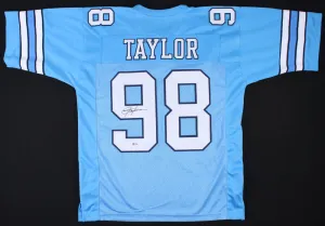 Lawrence Taylor Signed North Carolina Tar Heels Jersey (Beckett Holo ) Giants LB