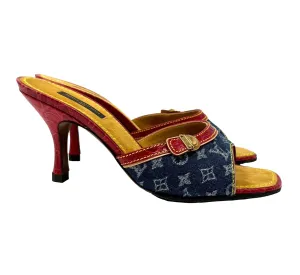 Louis Vuitton Denim Monogram Heels