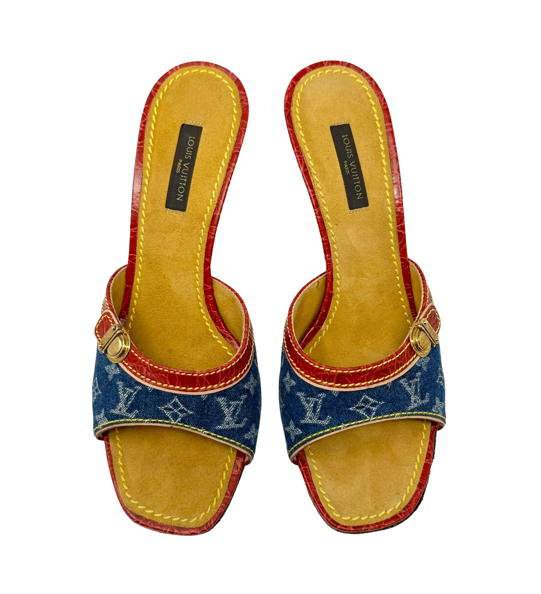 Louis Vuitton Denim Monogram Heels