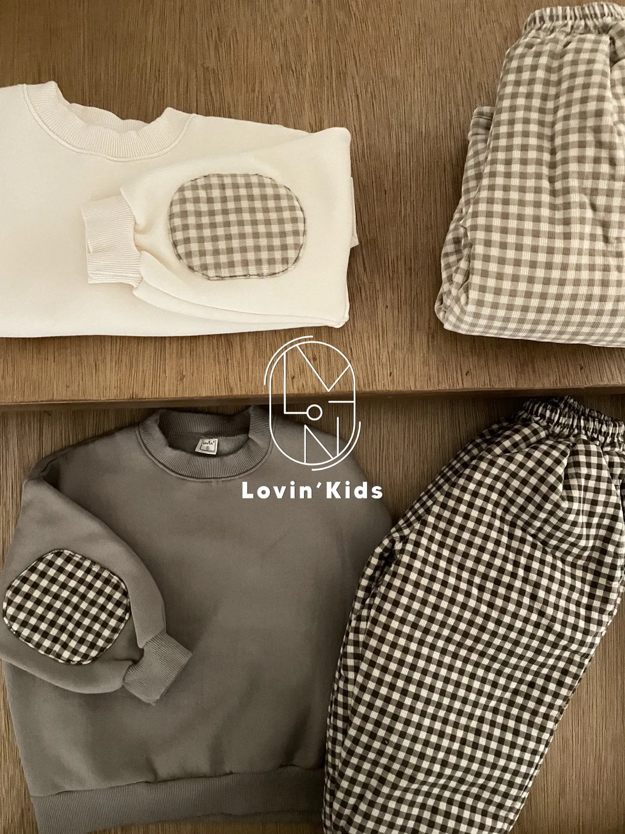 LOVIN' GINGHAM CORDUROY TROUSERS