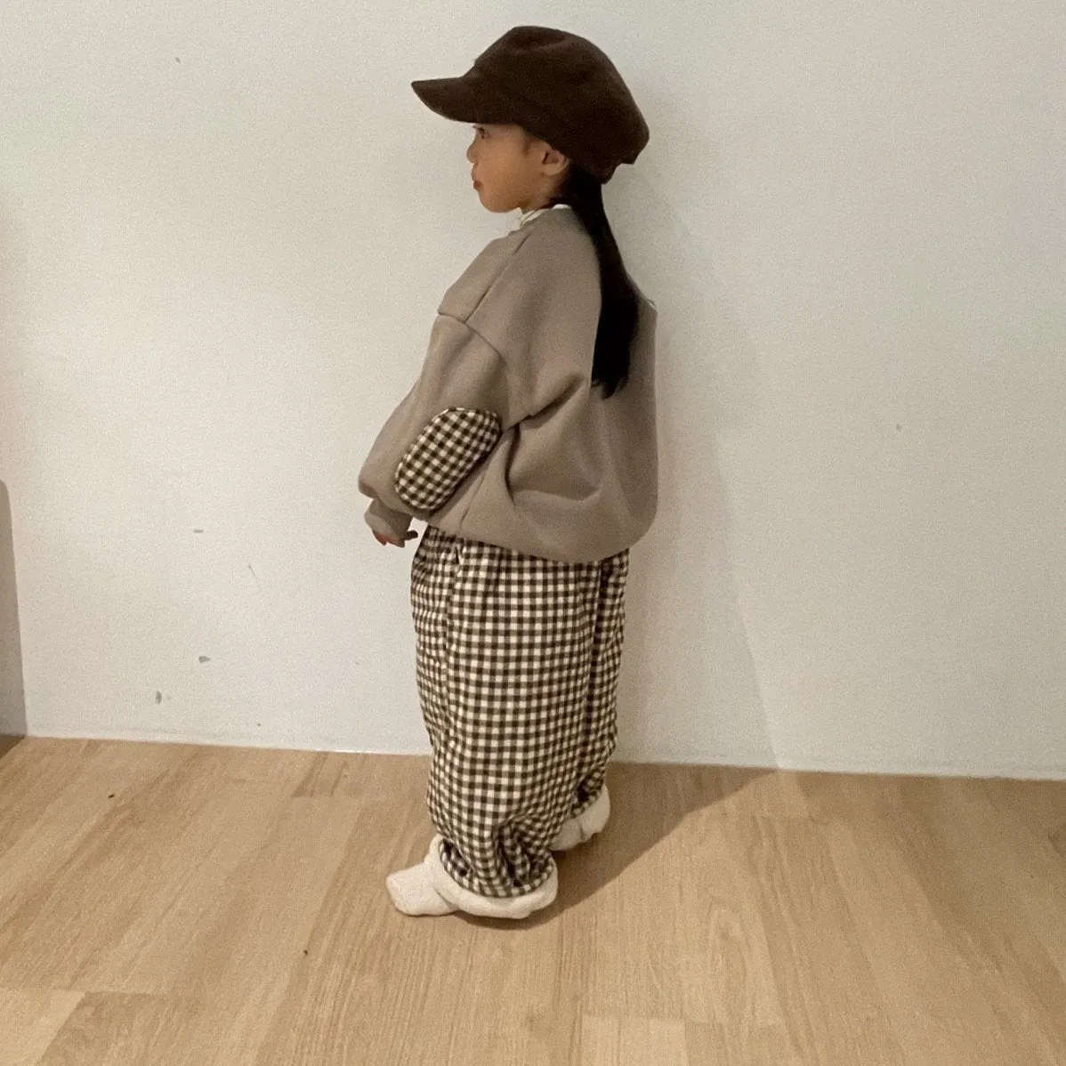 LOVIN' GINGHAM CORDUROY TROUSERS