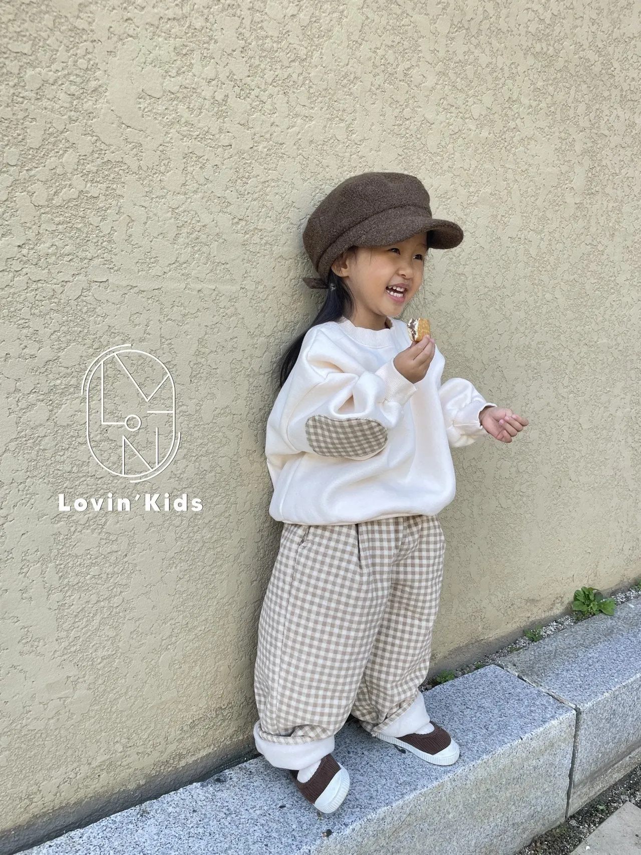 LOVIN' GINGHAM CORDUROY TROUSERS
