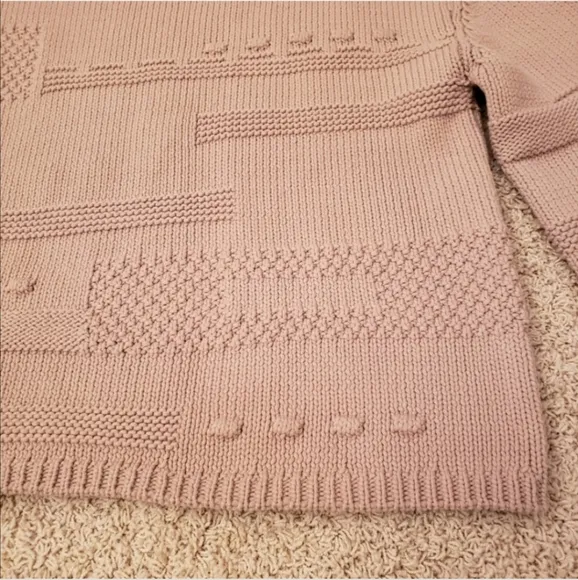 Magaschoni Sweater Chunky Knit Neutral Size Medium