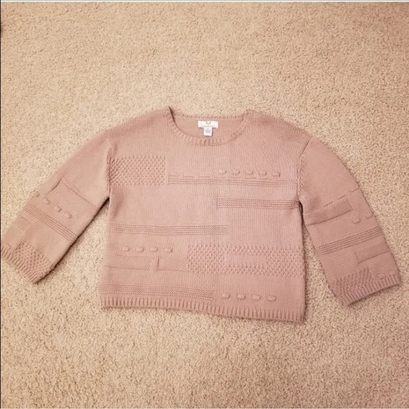 Magaschoni Sweater Chunky Knit Neutral Size Medium