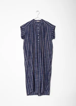 Maia Multi Pin Stripe Dress - Natural Indigo