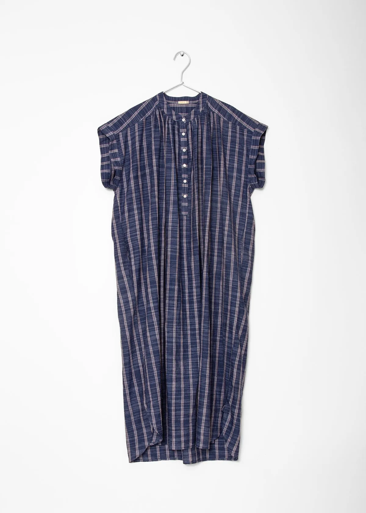 Maia Multi Pin Stripe Dress - Natural Indigo