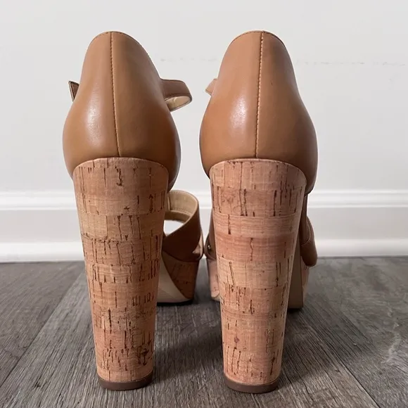 Michael Kors Women's Strappy High Heels Tan