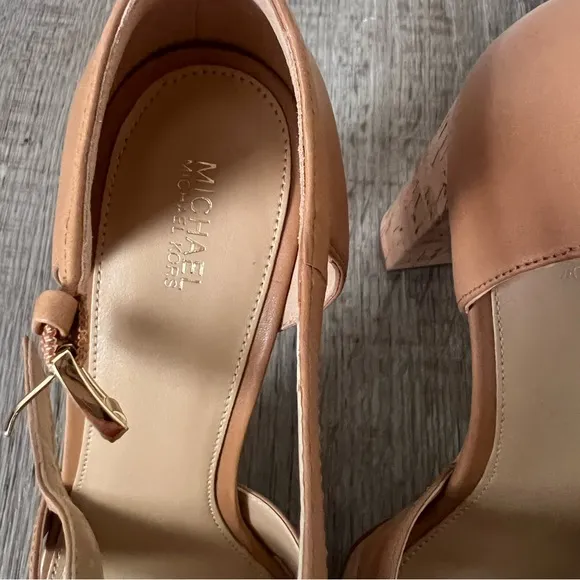 Michael Kors Women's Strappy High Heels Tan
