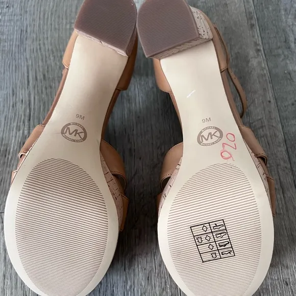 Michael Kors Women's Strappy High Heels Tan