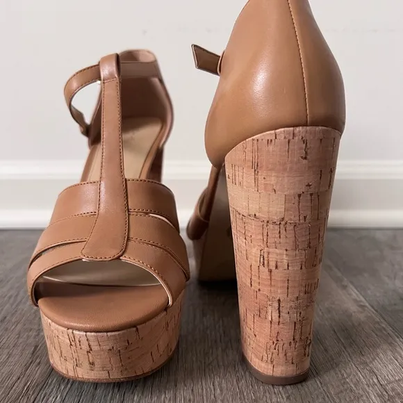 Michael Kors Women's Strappy High Heels Tan