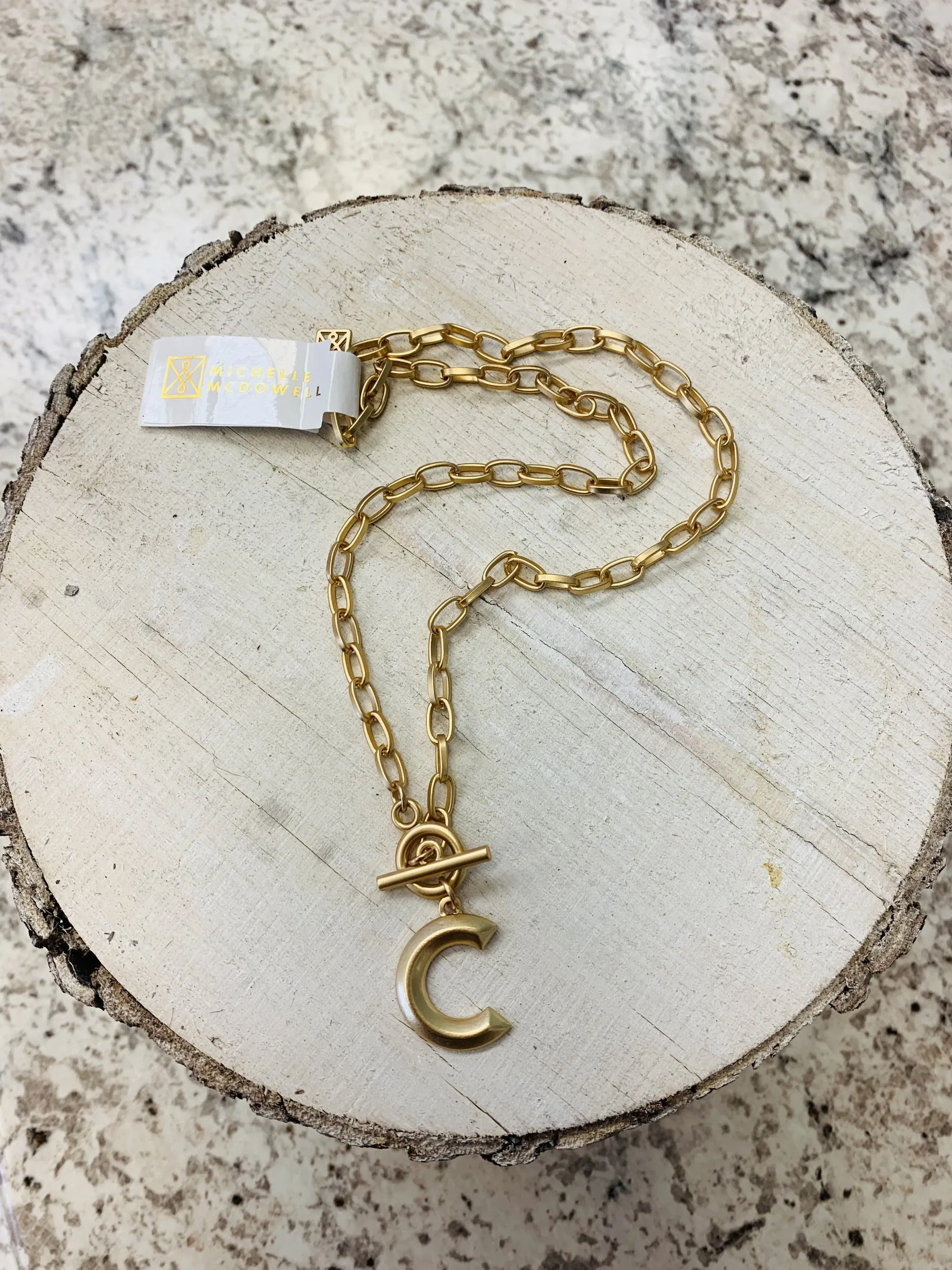 Michelle Mcdowell Wynonna Initial Necklace