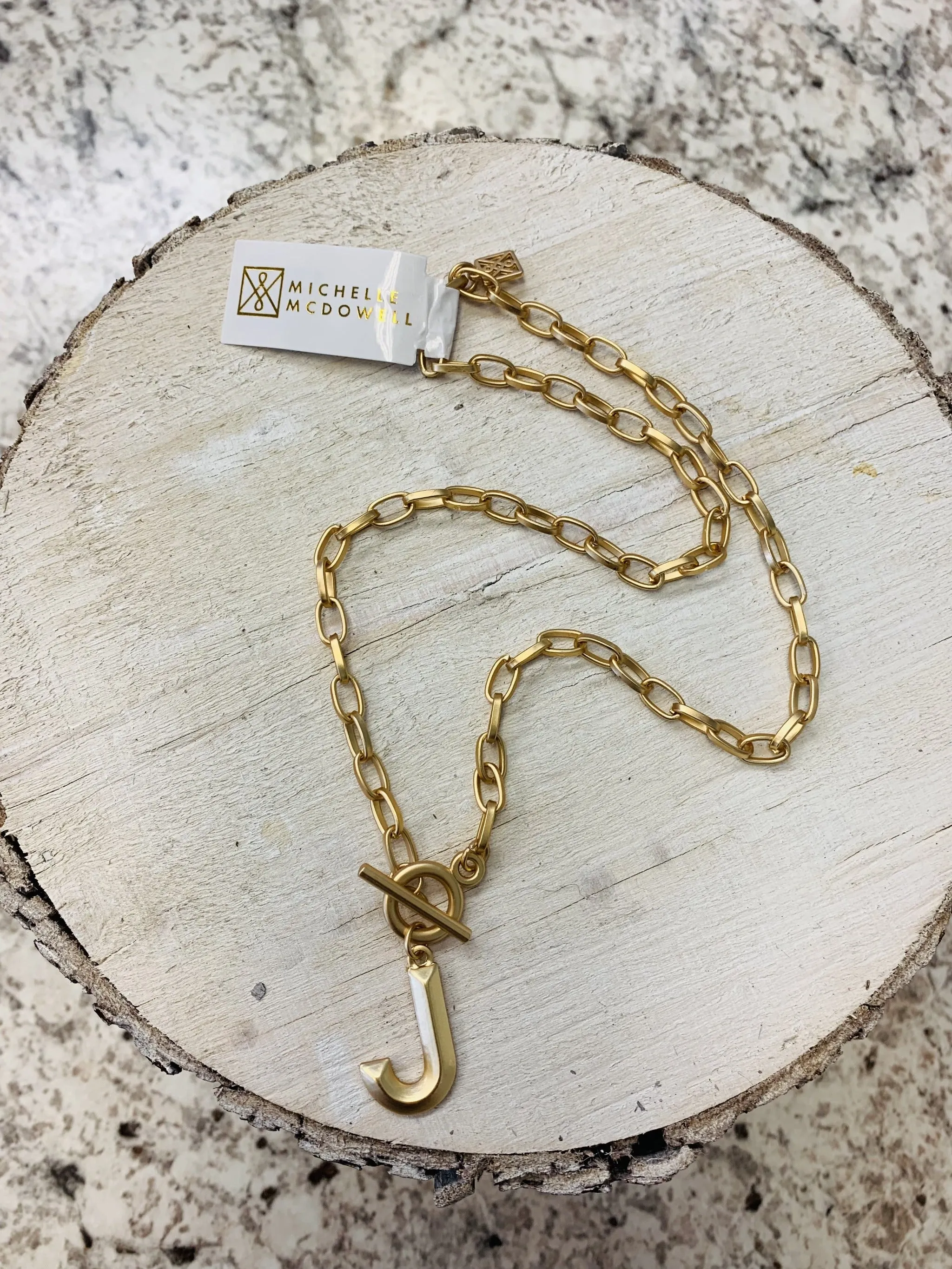 Michelle Mcdowell Wynonna Initial Necklace