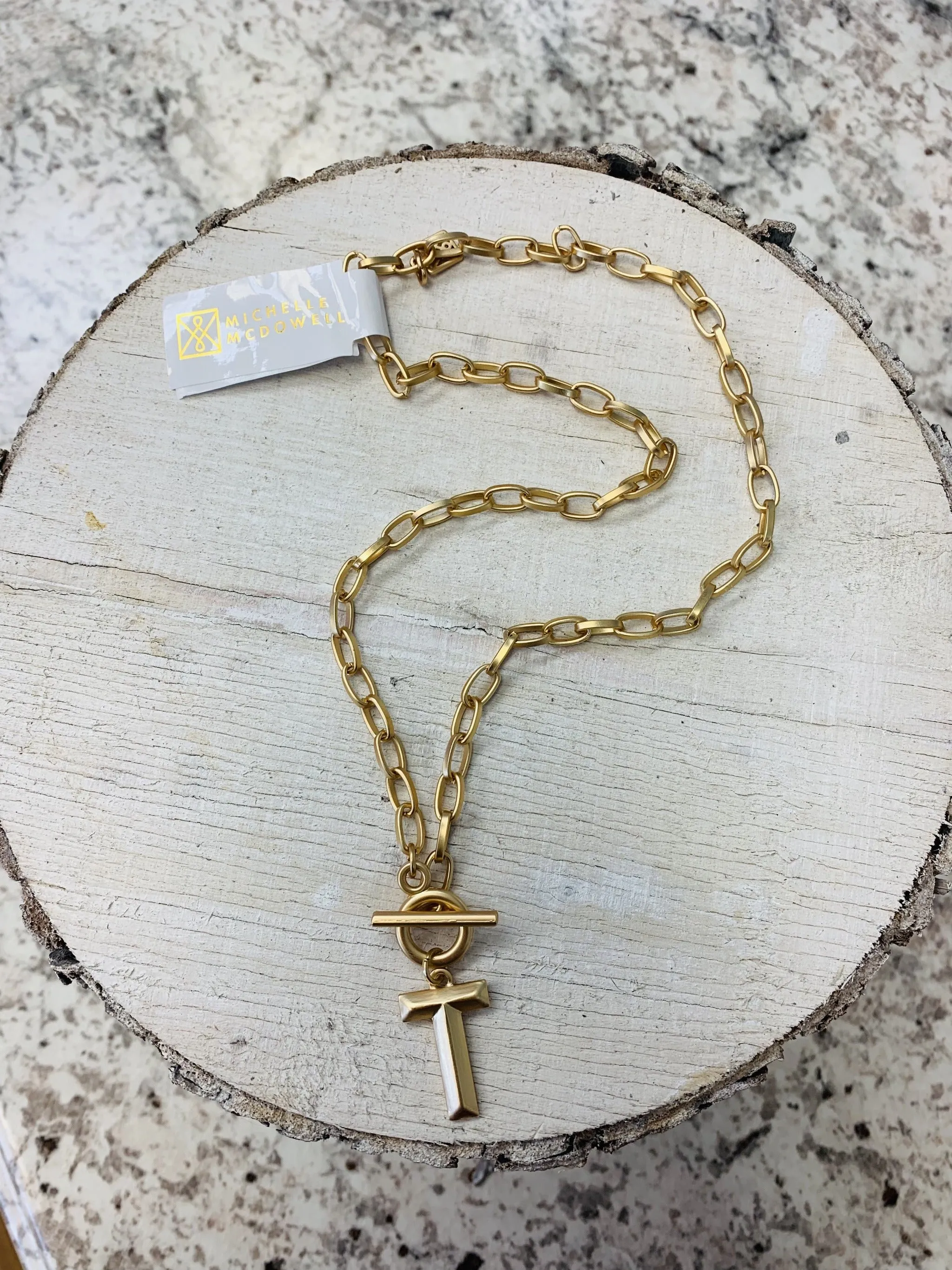 Michelle Mcdowell Wynonna Initial Necklace