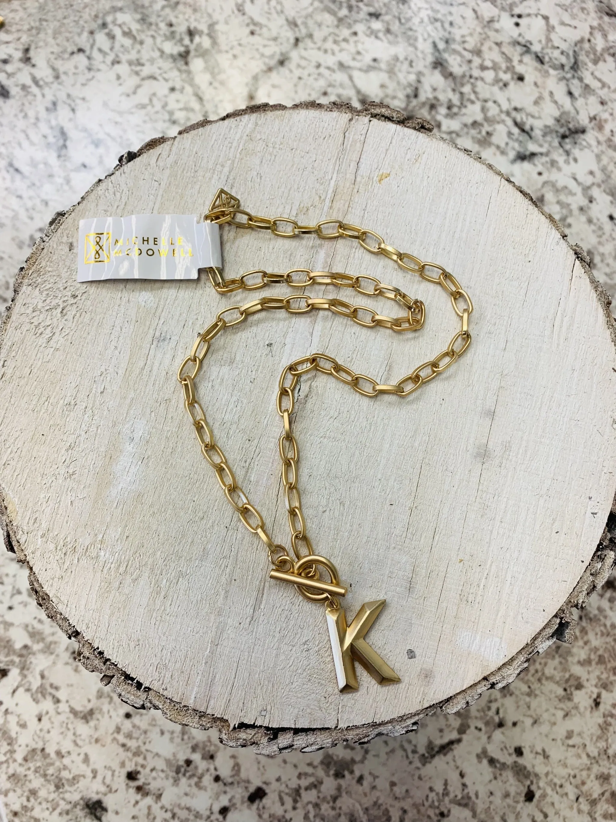 Michelle Mcdowell Wynonna Initial Necklace