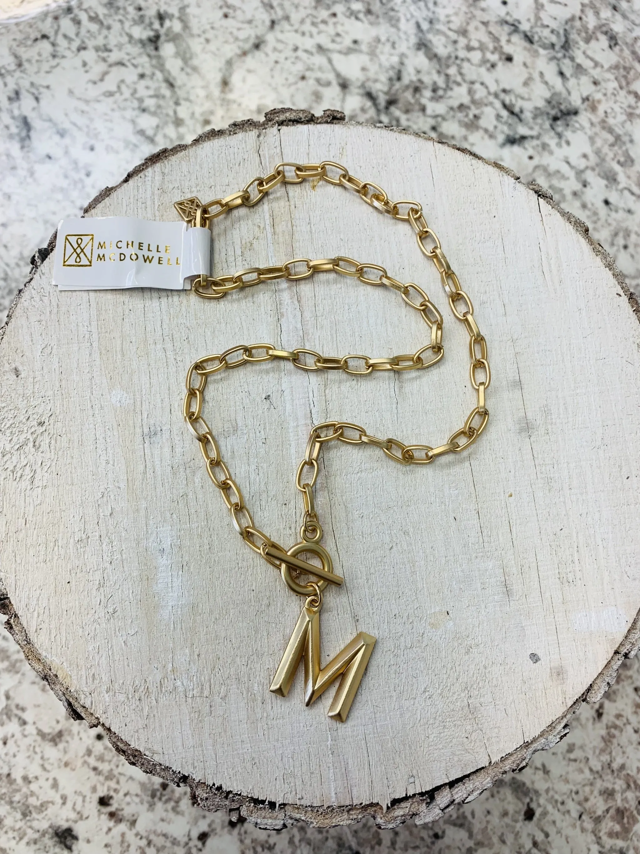 Michelle Mcdowell Wynonna Initial Necklace
