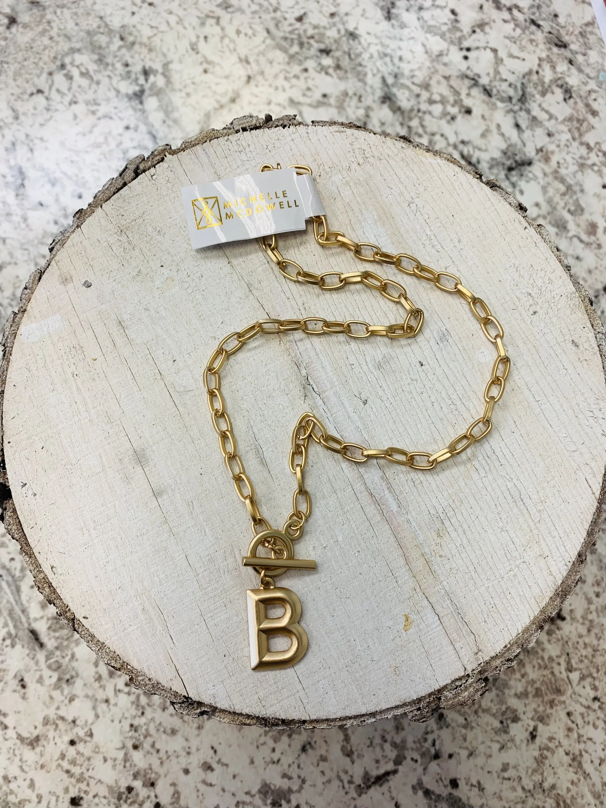 Michelle Mcdowell Wynonna Initial Necklace