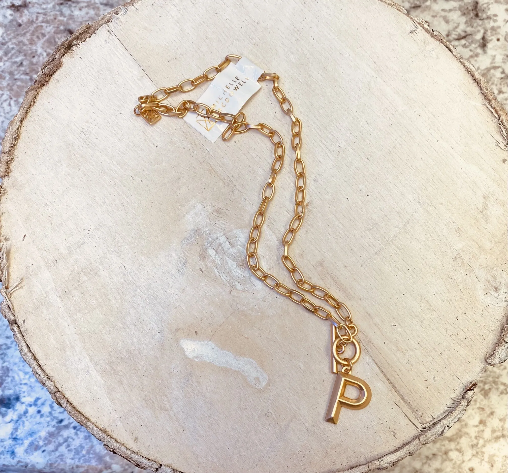 Michelle Mcdowell Wynonna Initial Necklace