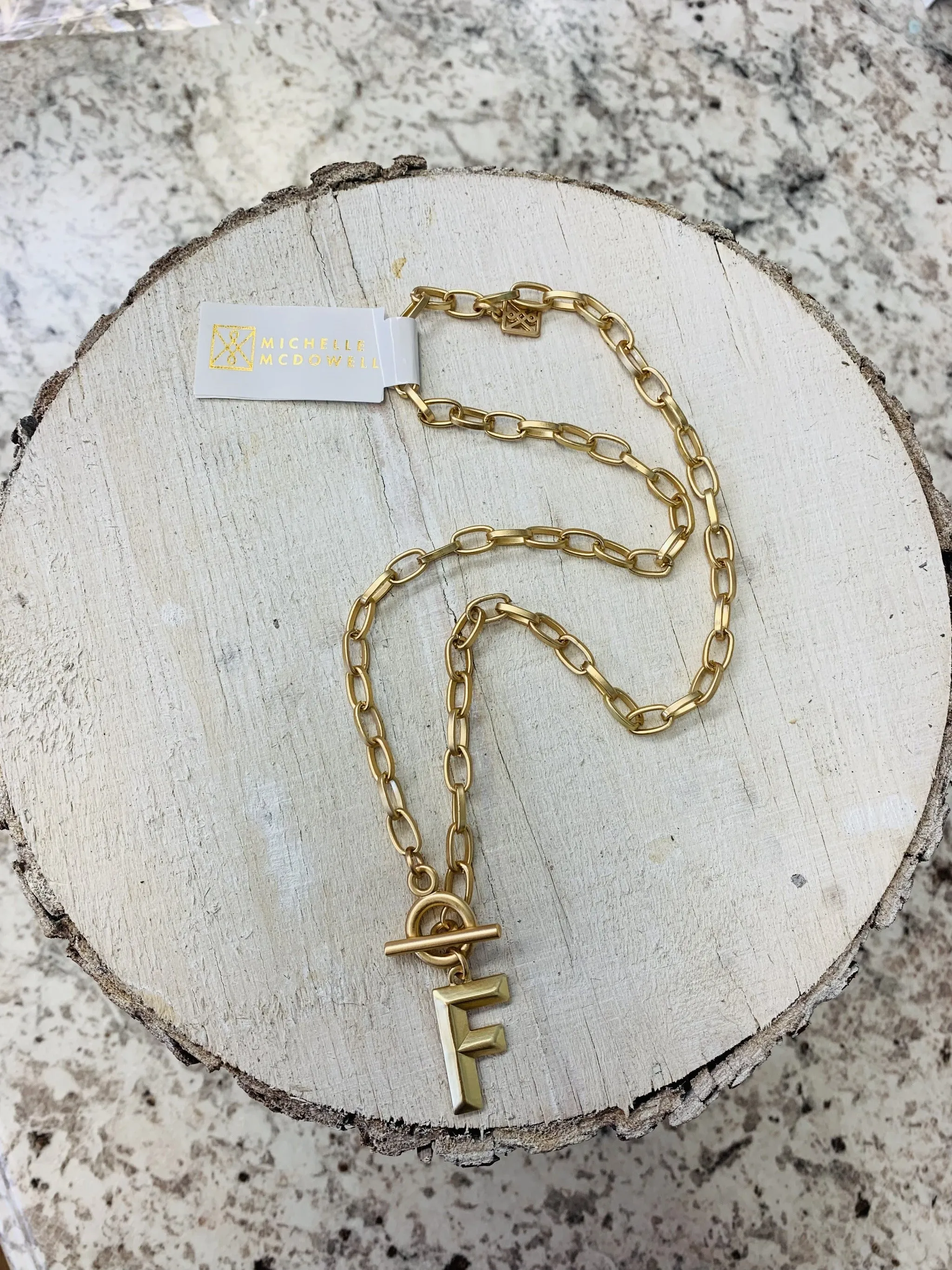 Michelle Mcdowell Wynonna Initial Necklace