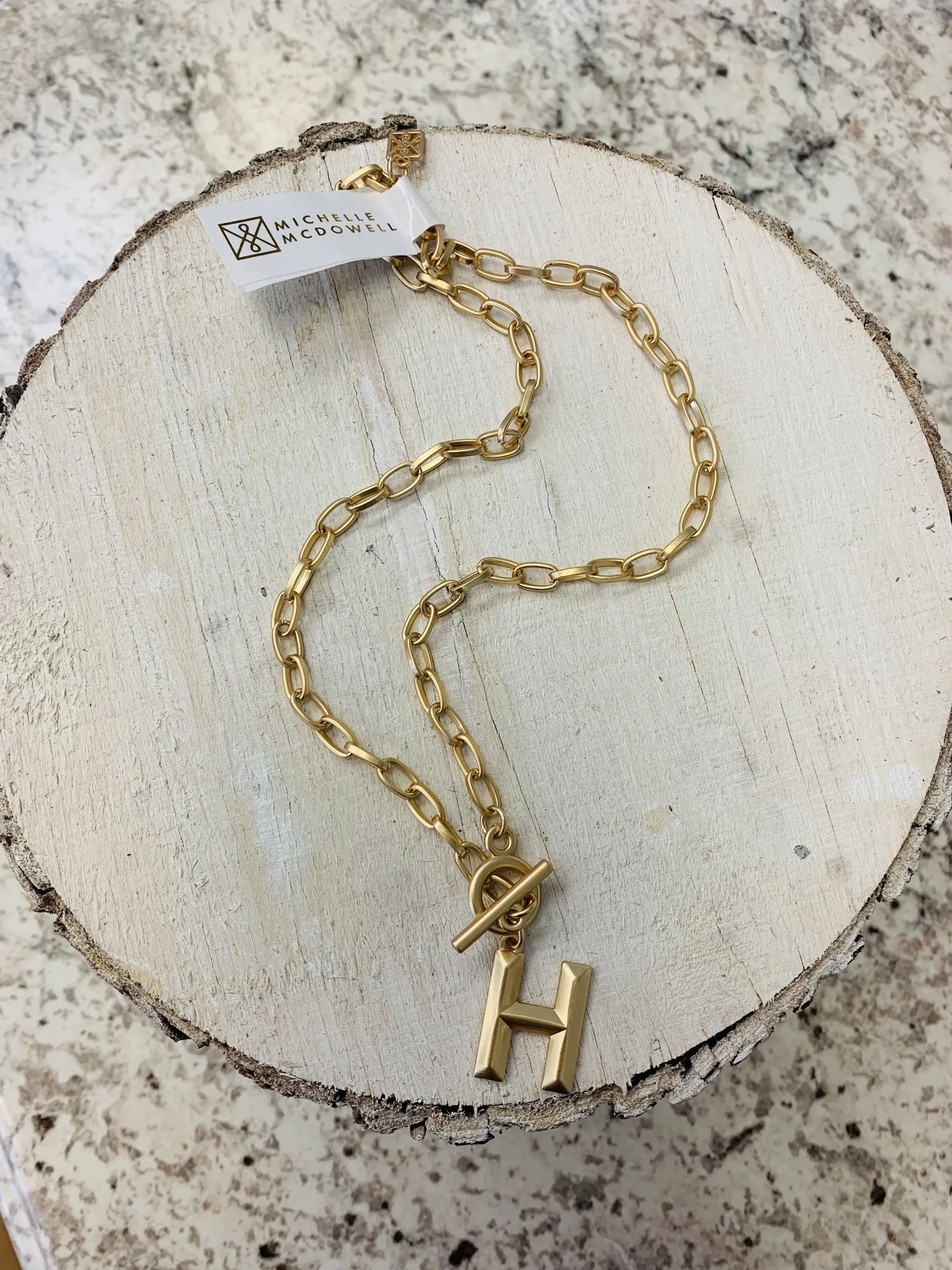 Michelle Mcdowell Wynonna Initial Necklace