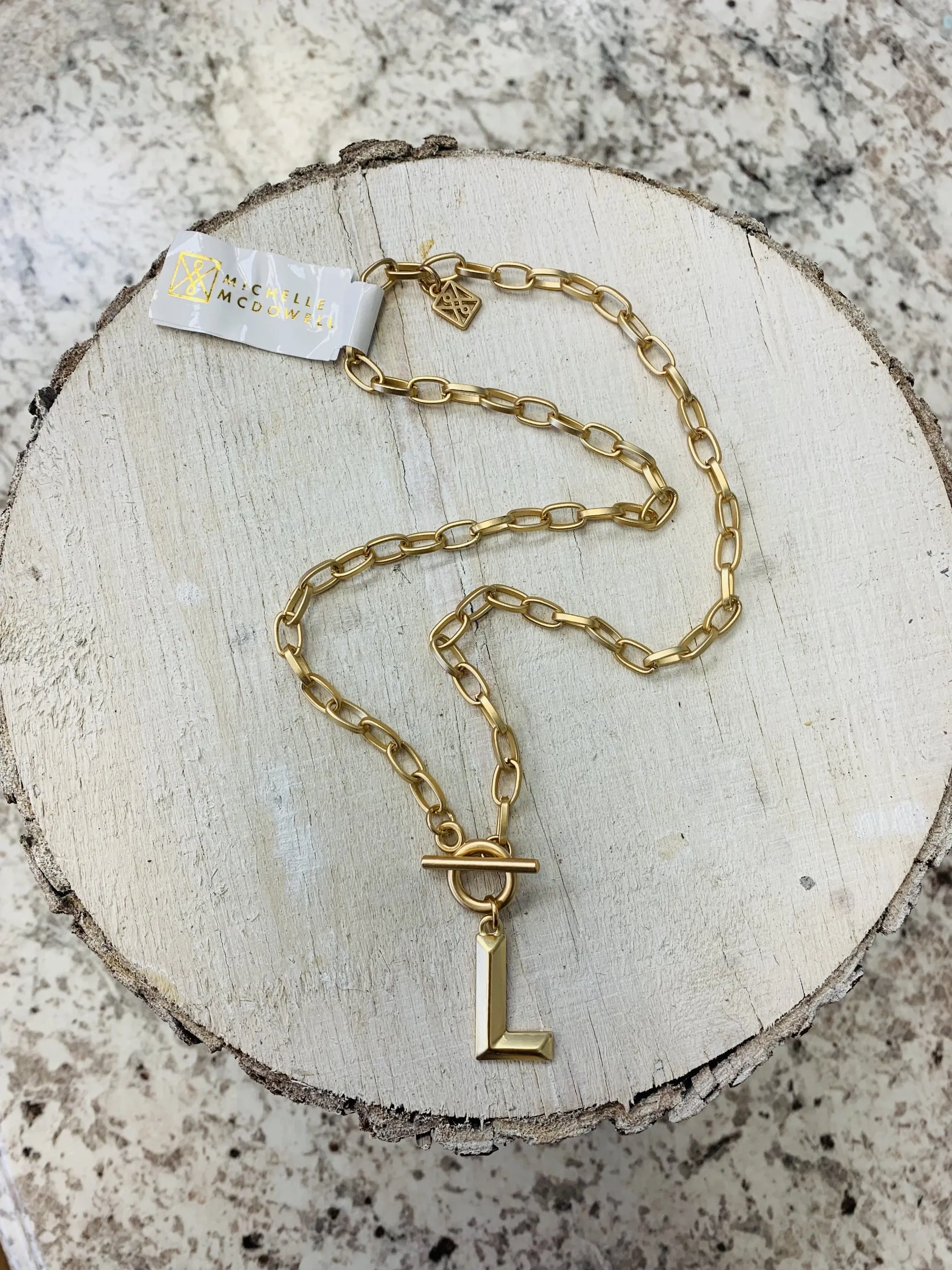 Michelle Mcdowell Wynonna Initial Necklace