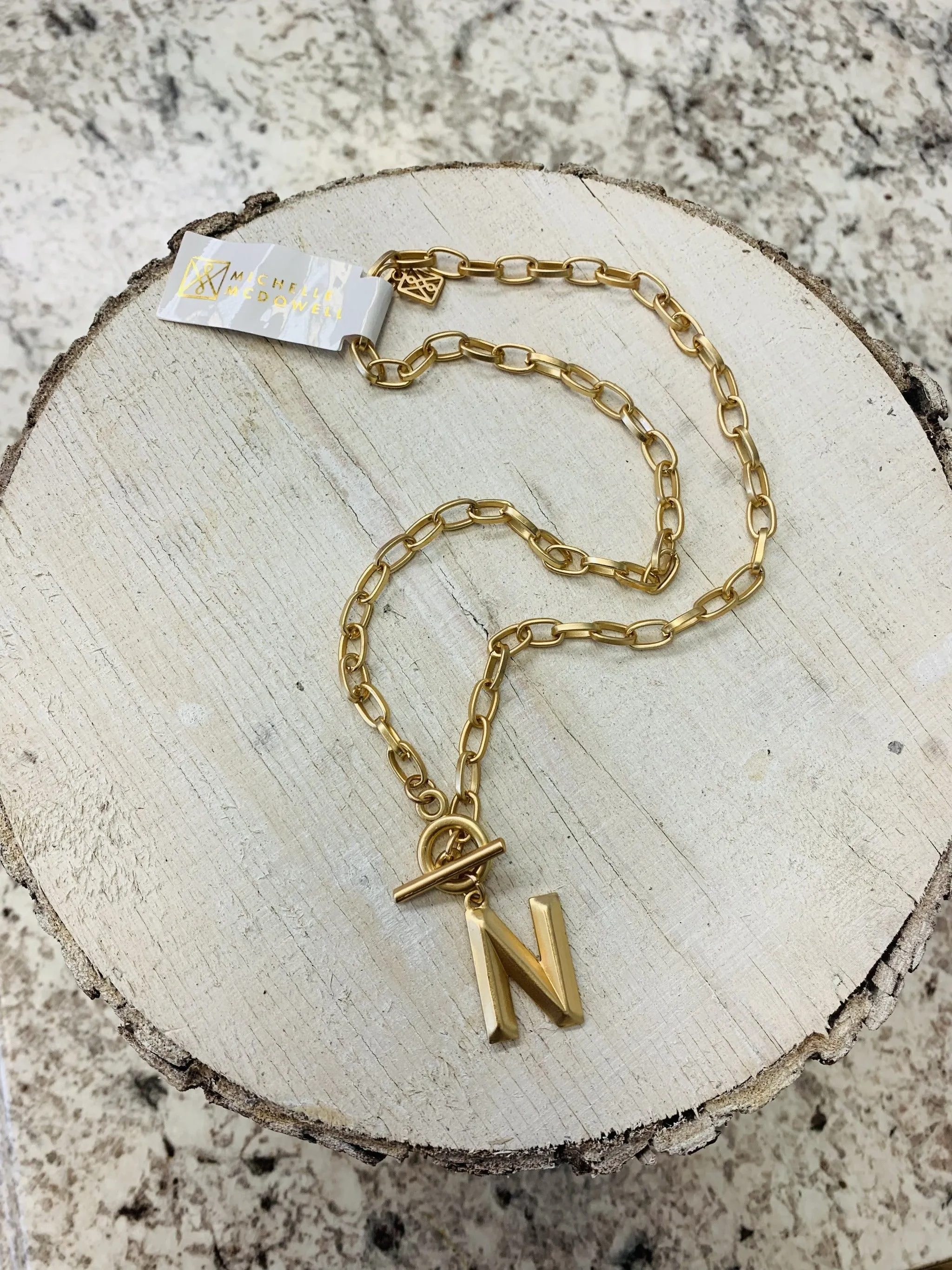 Michelle Mcdowell Wynonna Initial Necklace