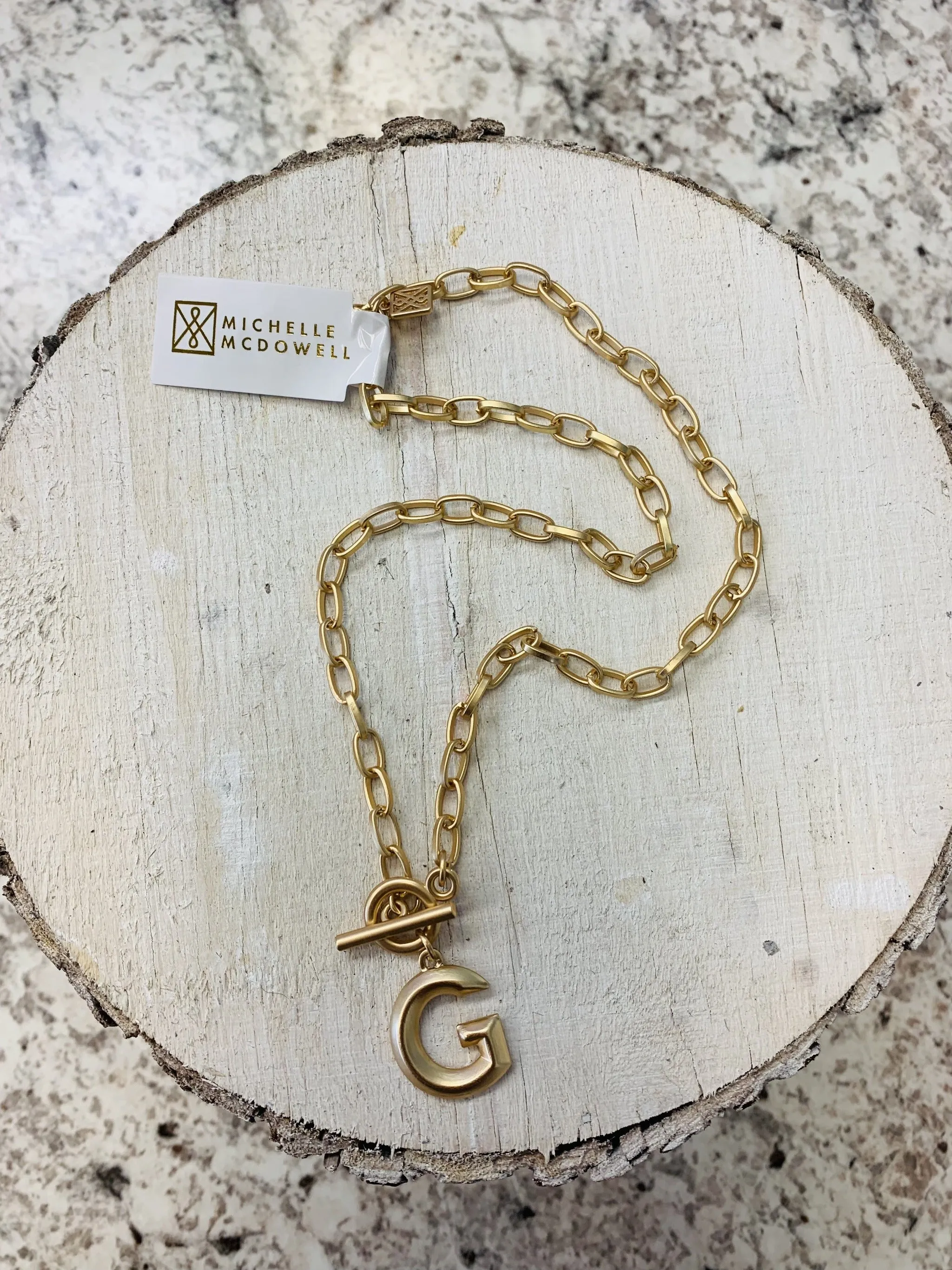 Michelle Mcdowell Wynonna Initial Necklace