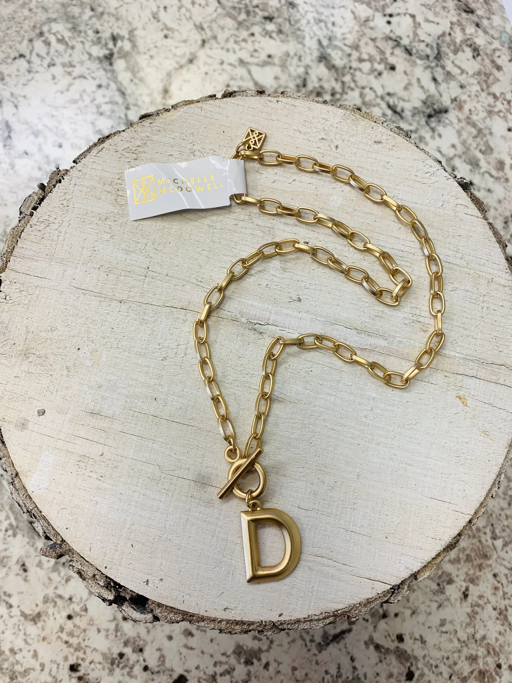 Michelle Mcdowell Wynonna Initial Necklace