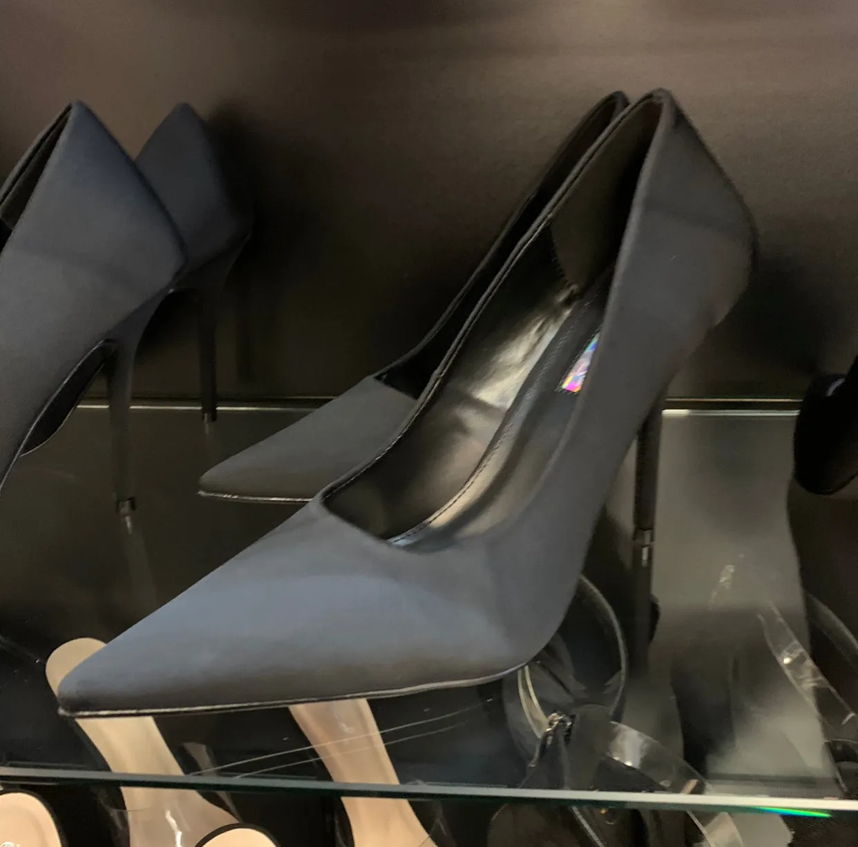 Mimi Black Pointy Heels