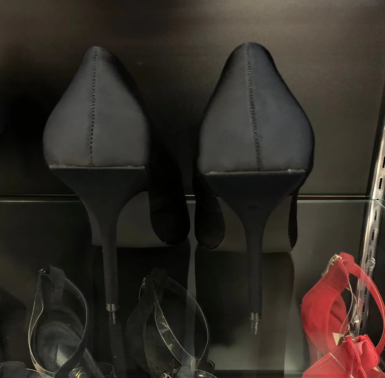 Mimi Black Pointy Heels