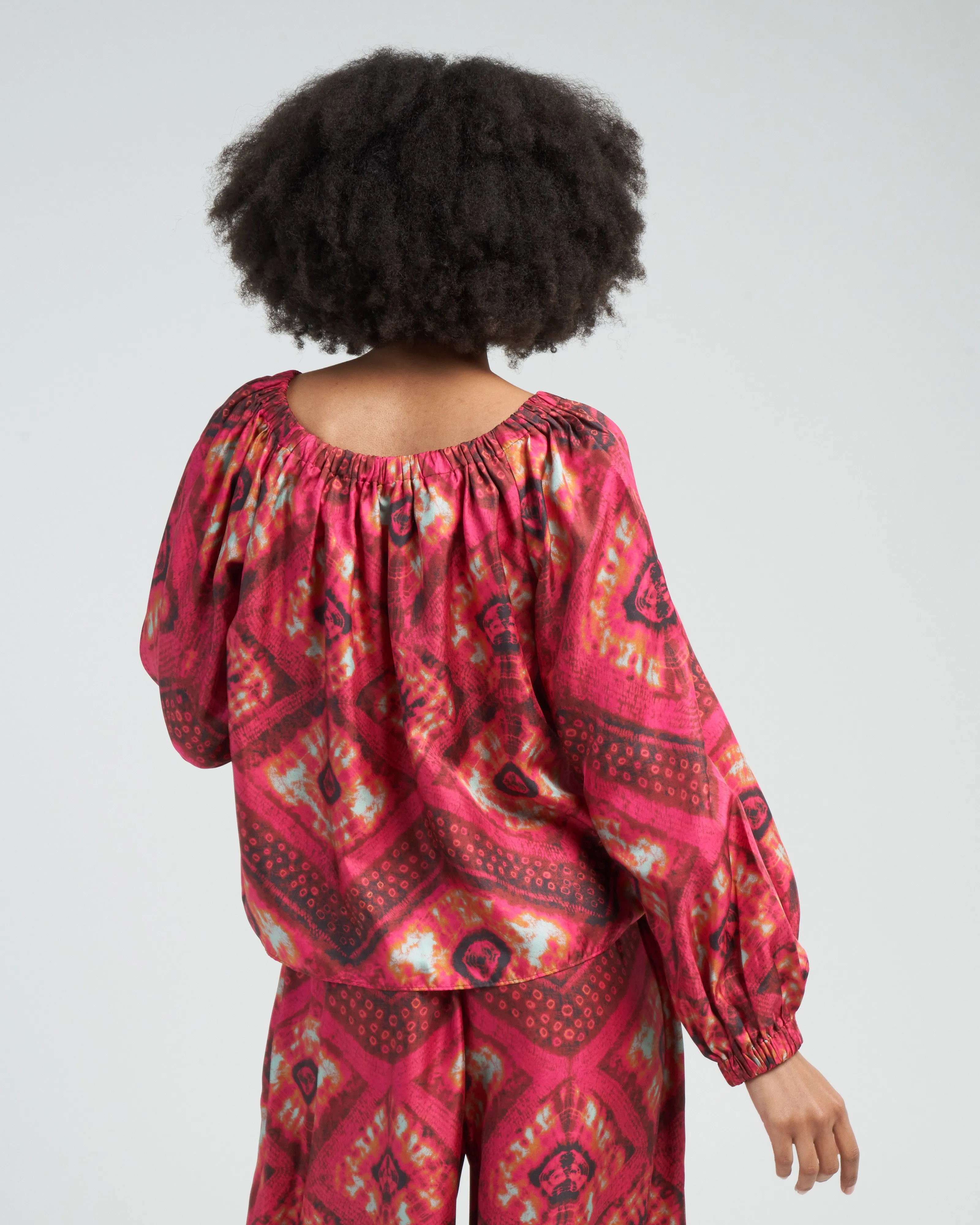 nadya blouse - wild rose