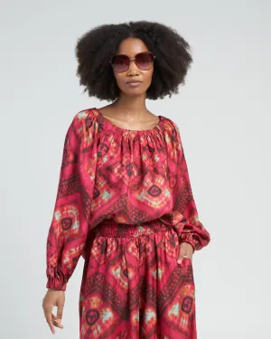 nadya blouse - wild rose