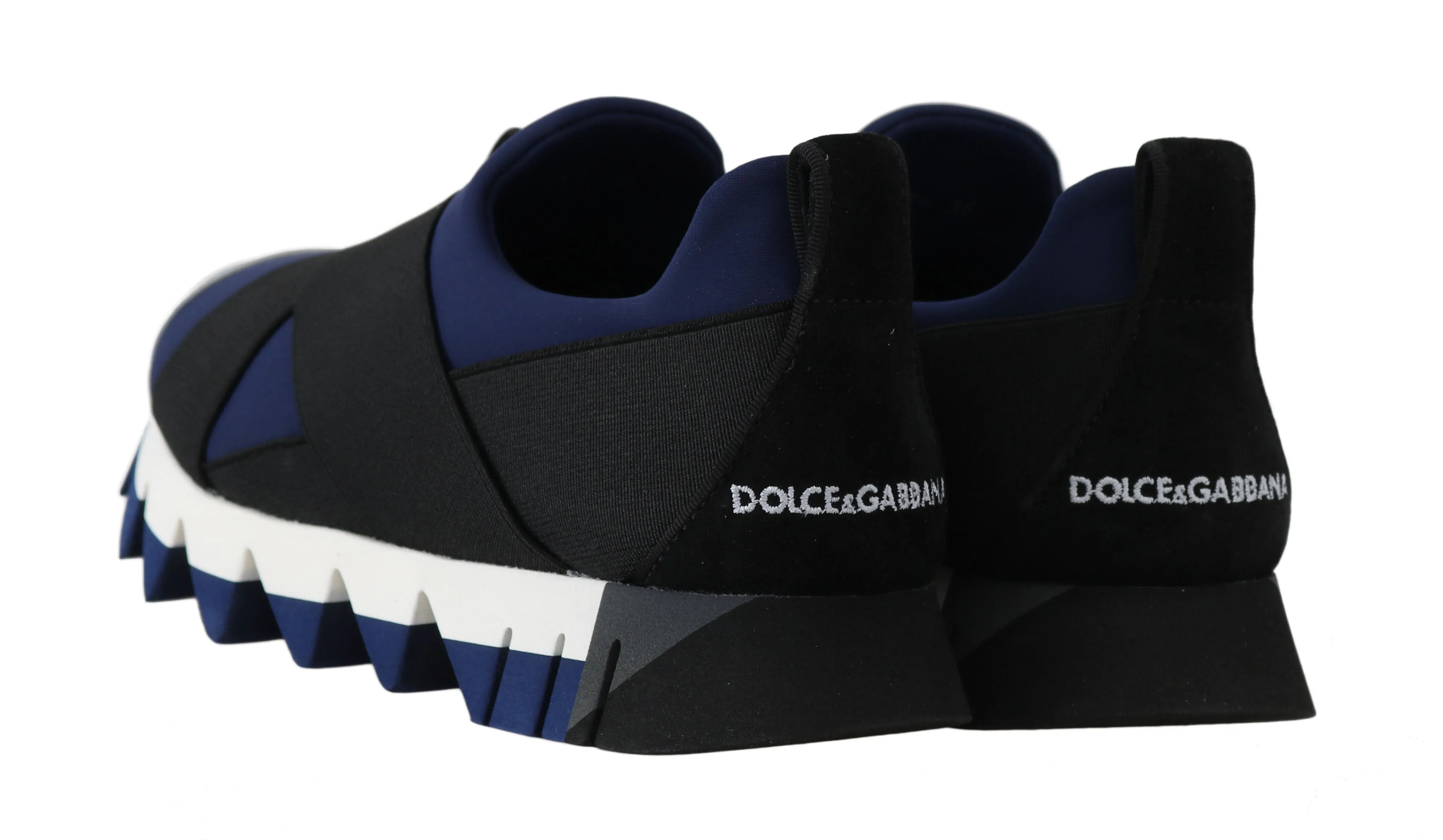 Neoprene Black Blue Strap Sneakers
