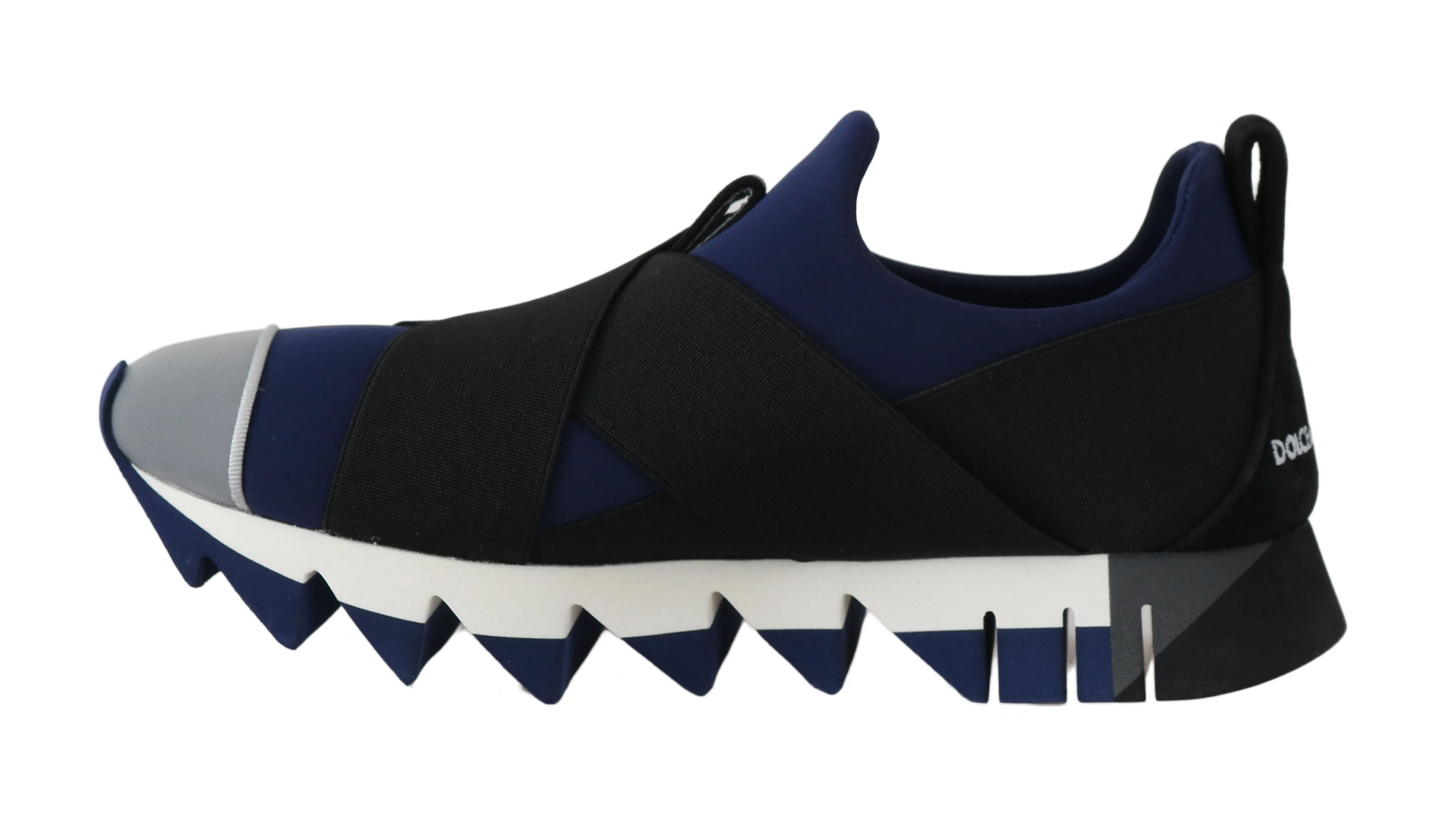 Neoprene Black Blue Strap Sneakers