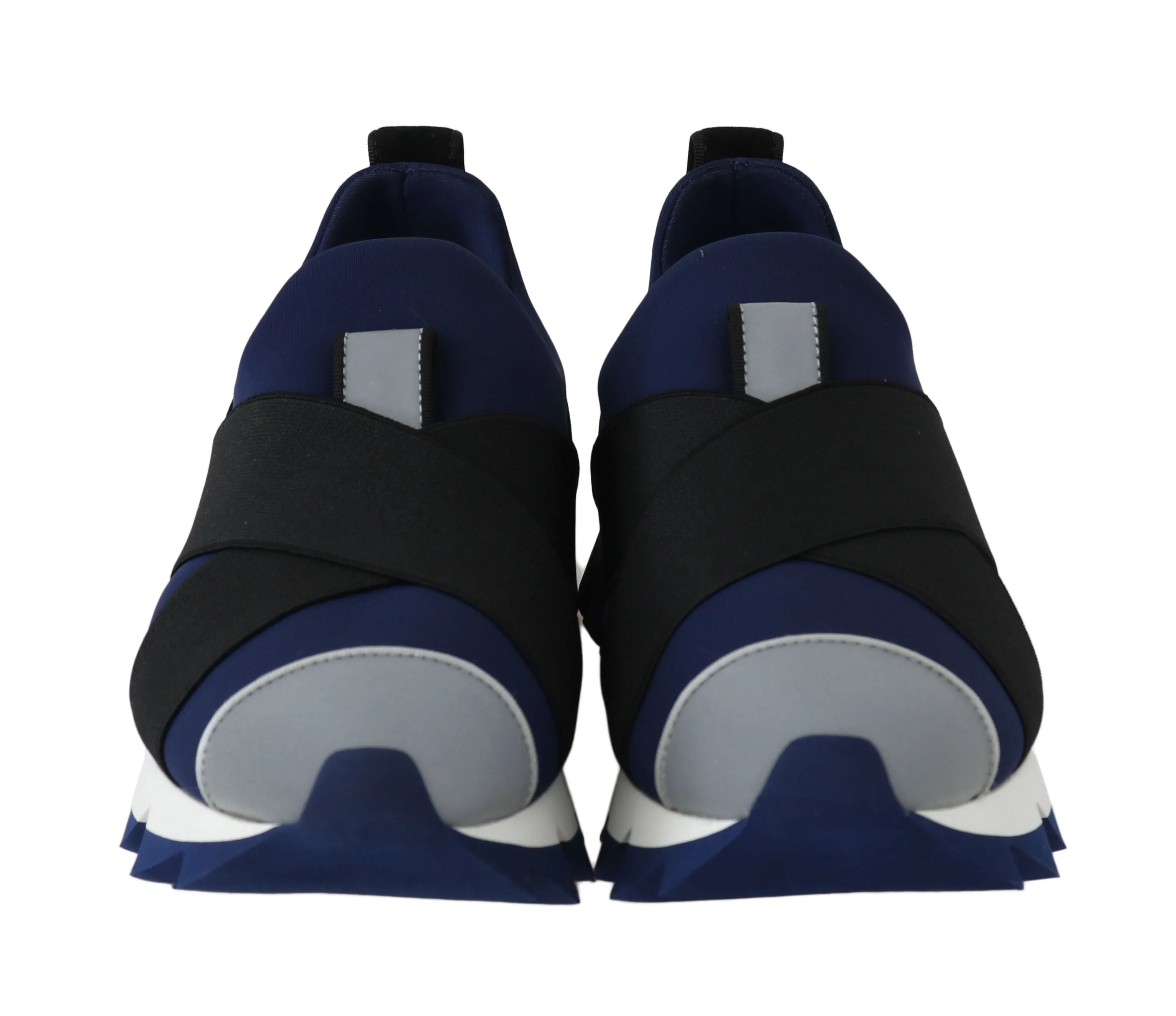 Neoprene Black Blue Strap Sneakers