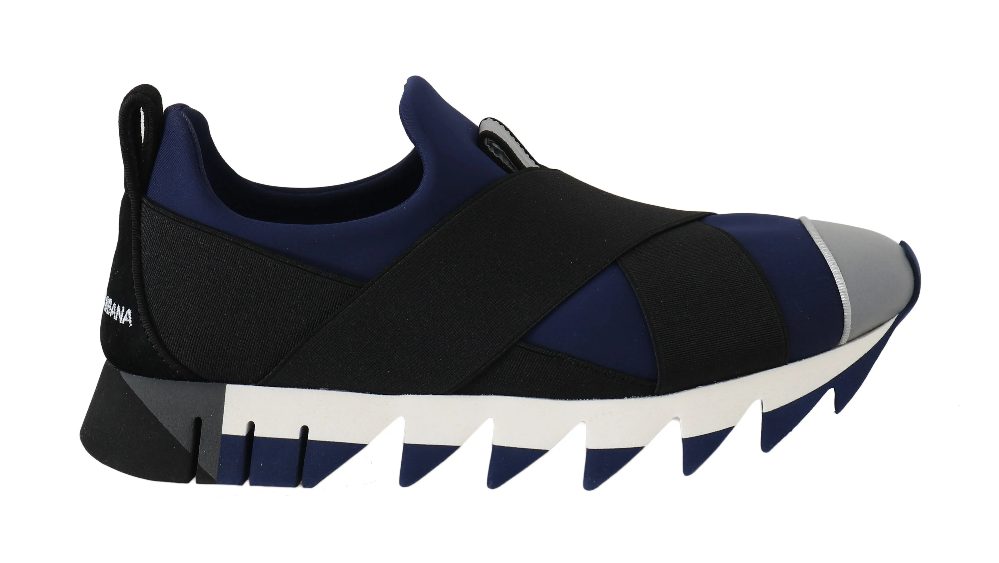 Neoprene Black Blue Strap Sneakers