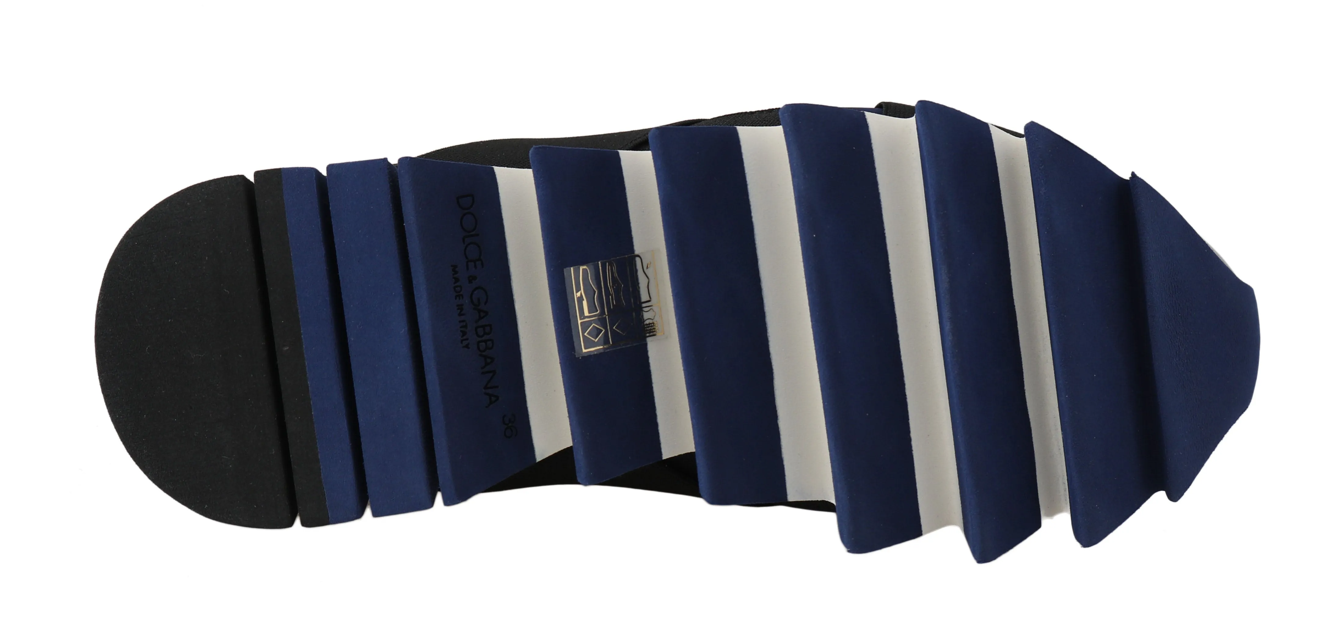Neoprene Black Blue Strap Sneakers