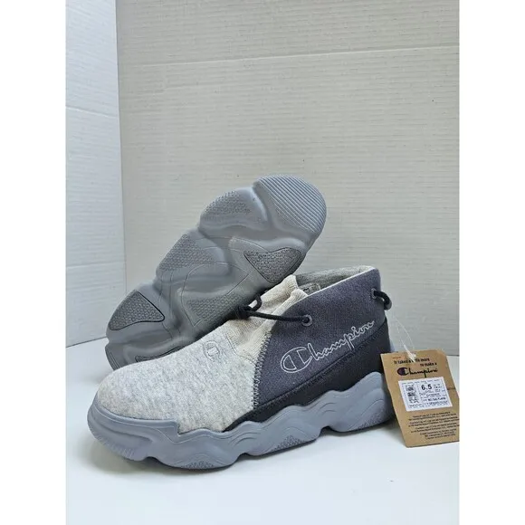 New CHAMPION Meloso Rukka Boys Sneakers Gray Size 6.5Y Woman's 8.5