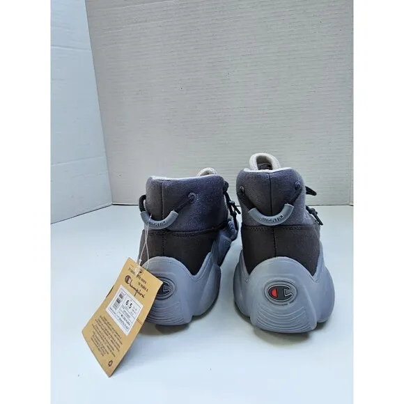 New CHAMPION Meloso Rukka Boys Sneakers Gray Size 6.5Y Woman's 8.5