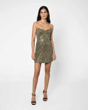 Nicole Miller -  Bustier Mini Dress - Iridescent