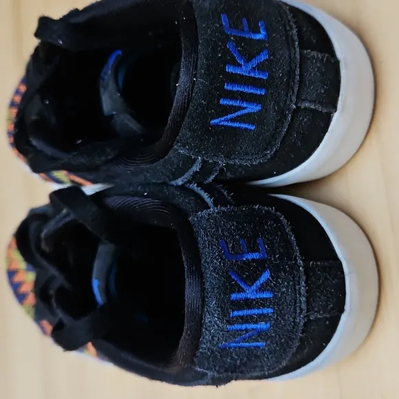 NIKE Blazer Low N7 Tribal Pattern Black Citron Pulse Kids Sneakers 2020 Size 4