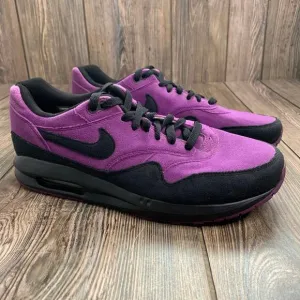 Nike ID Air Max Lunarlon Purple Black Suede Sneakers Men's Size 11.5