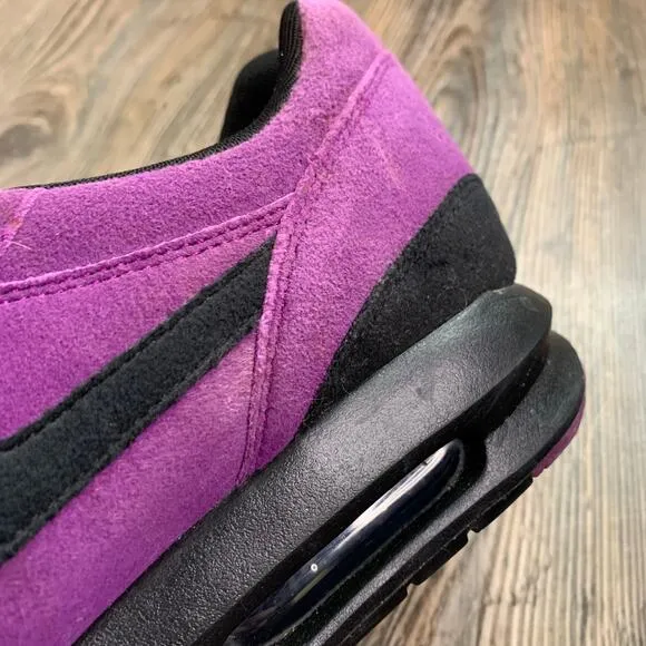 Nike ID Air Max Lunarlon Purple Black Suede Sneakers Men's Size 11.5
