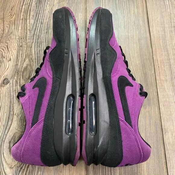 Nike ID Air Max Lunarlon Purple Black Suede Sneakers Men's Size 11.5