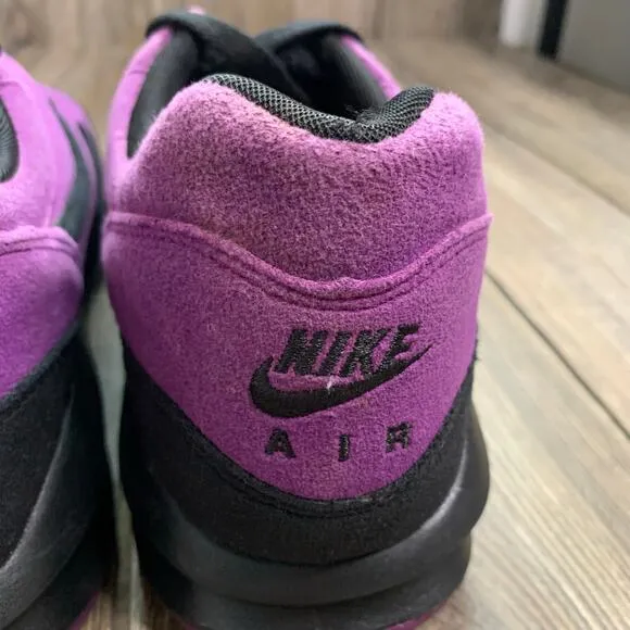 Nike ID Air Max Lunarlon Purple Black Suede Sneakers Men's Size 11.5