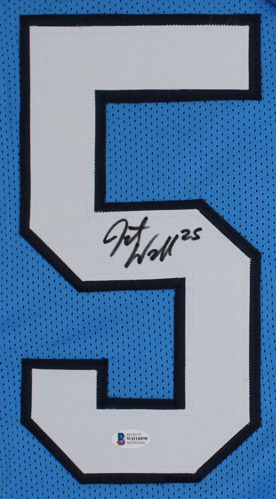 North Carolina Javonte Williams Signed Light Blue Pro Style Jersey BAS Witnessed