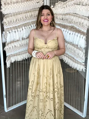 Olive You Eyelet Maxi Dress