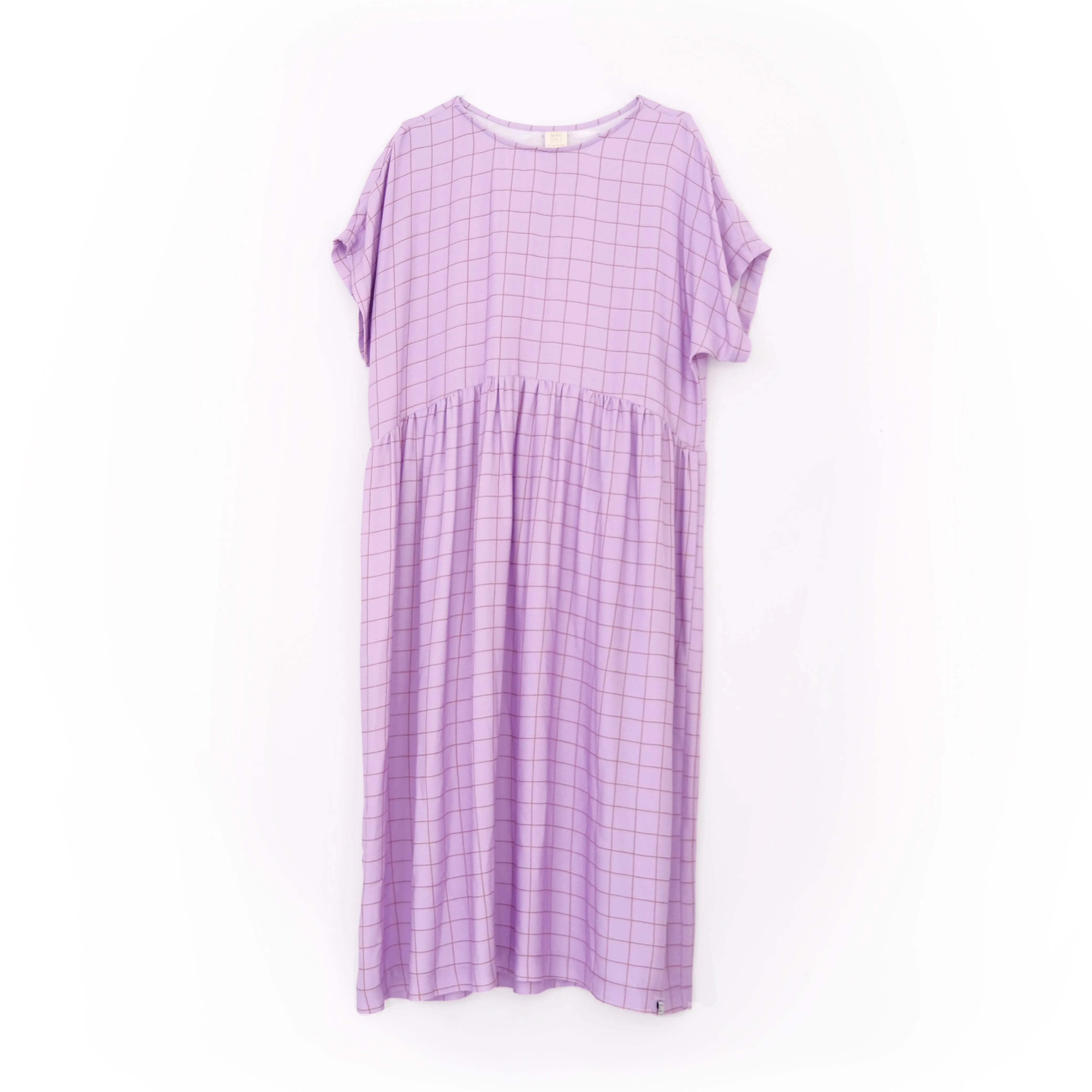 Oversize Kleid "Viskose Grid"