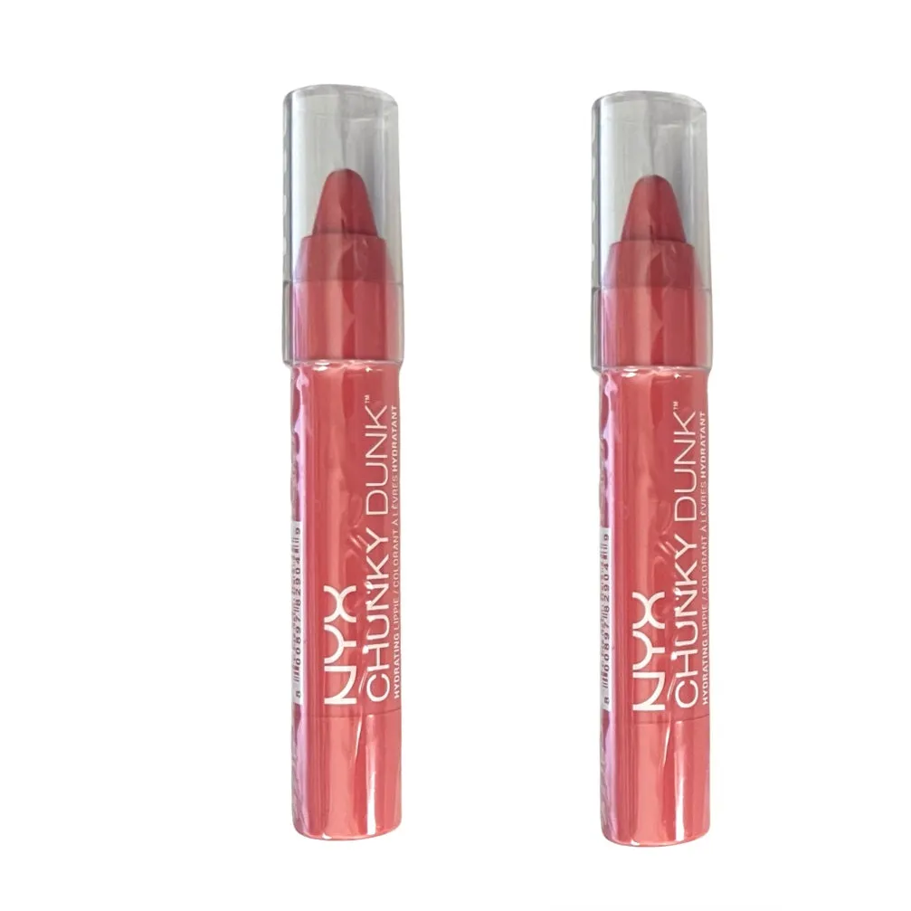 Pack of 2 NYX Chunk Dunk Hydrating Lippie, Pink Bikini CDHL08
