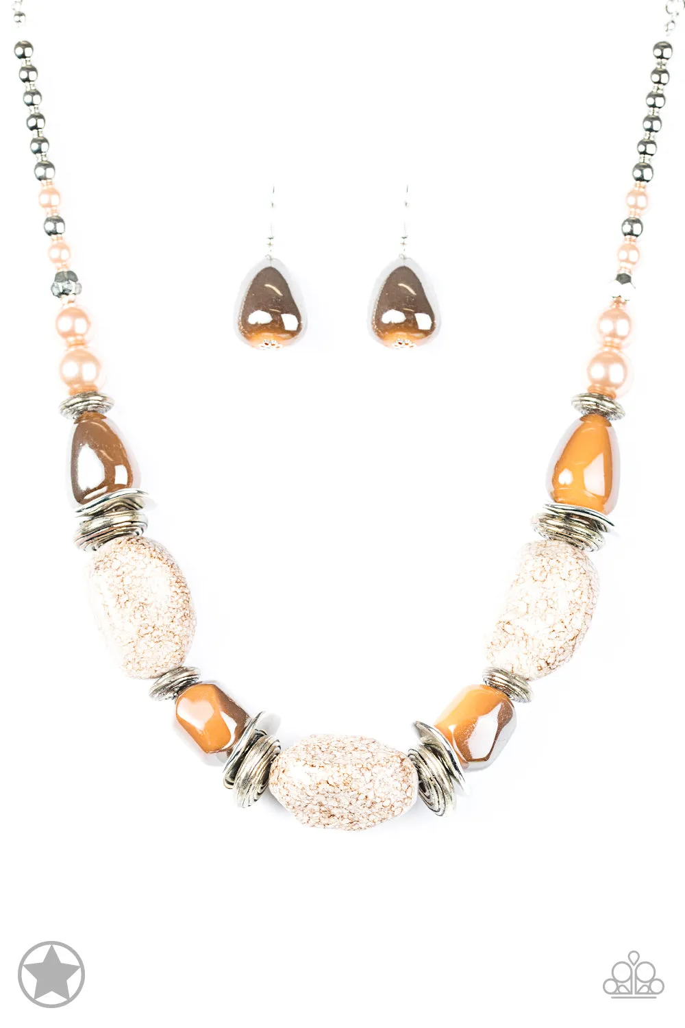Paparazzi - In Good Glazes - Peach Necklace
