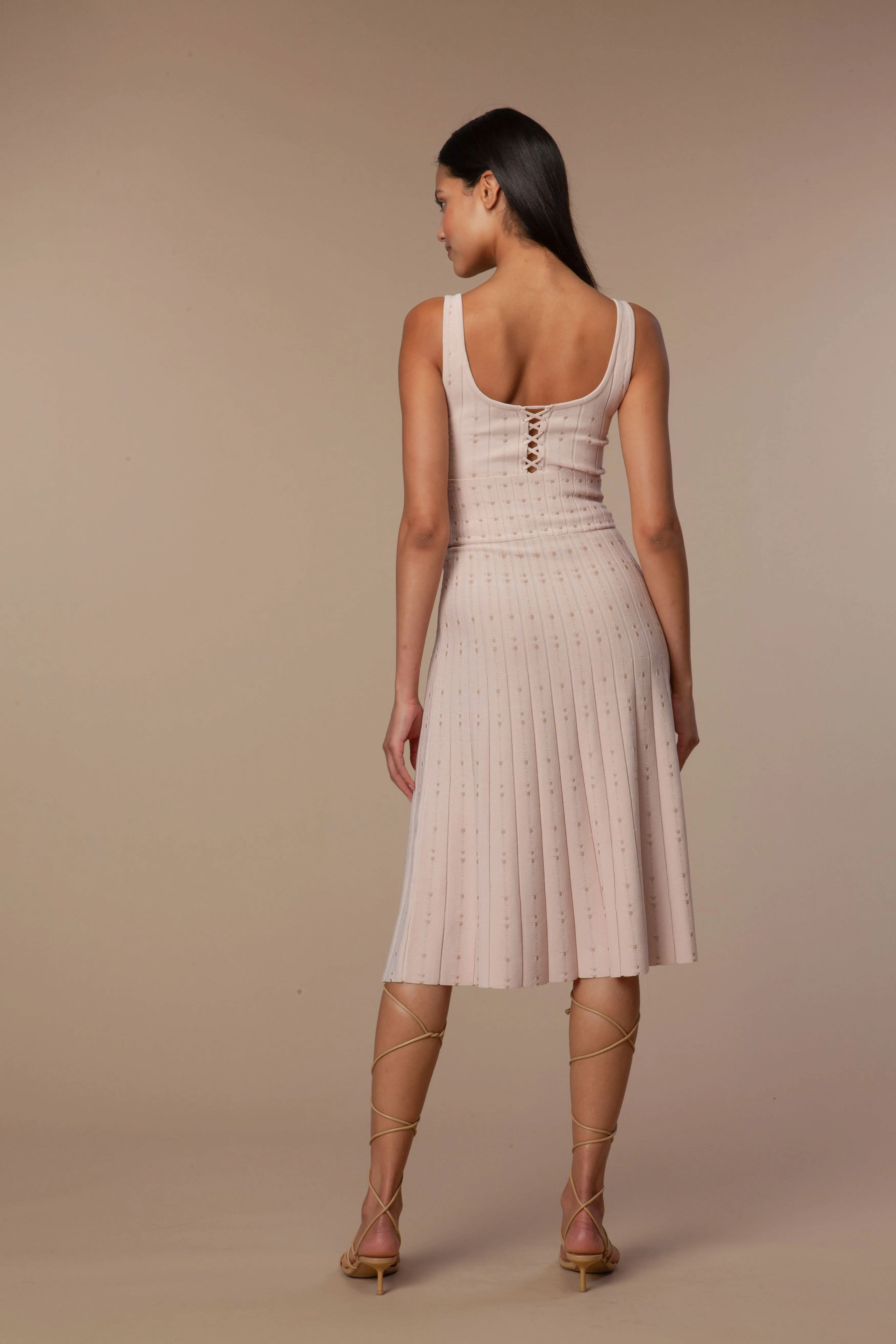 Patsy Dress Set in Nude